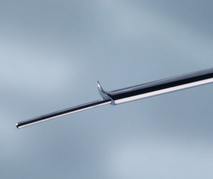 Meßspitze mit Anschlaghäkchen Meßspitze mit Anschlaghäkchenv